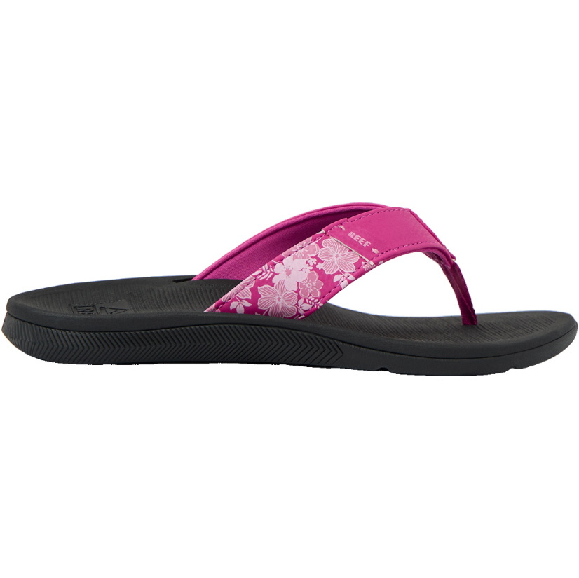 2026 Reef Da Donna Sandali Santa Ana CJ8827 - Fuchsia Red / Black